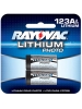 Rayovac 123A-2 - Lithium Battery - 3 Volt - For Photo and Electronic Appliances - 123A Size - 2 Pack - Sold by Pack Only